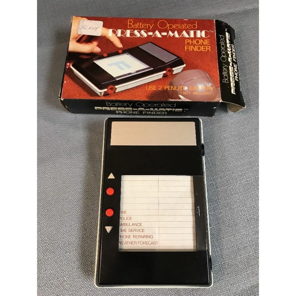 Vintage Press A Matic Phone Finder Address Book Mid Century British Design